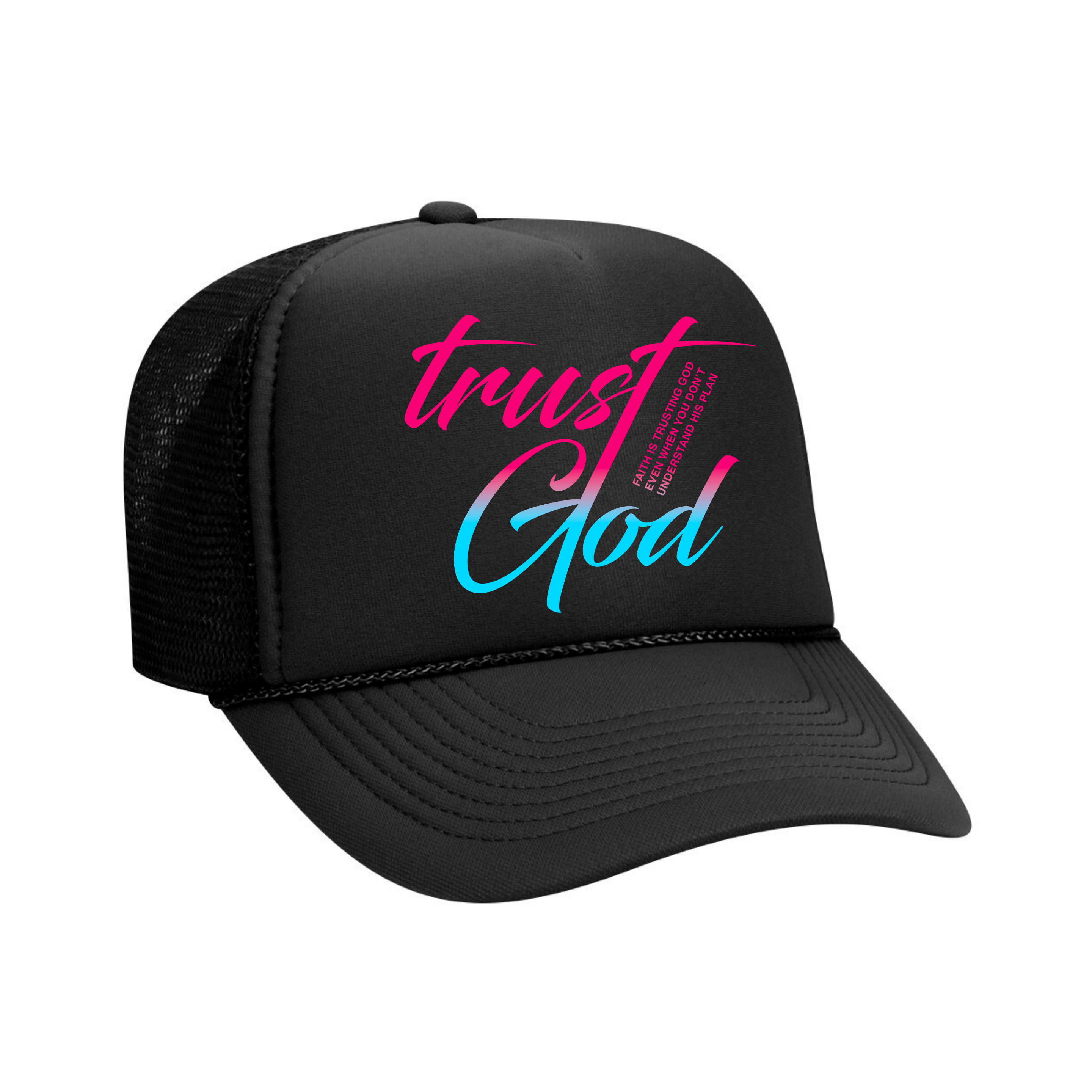 "Trust God" Snapback Trucker Hat