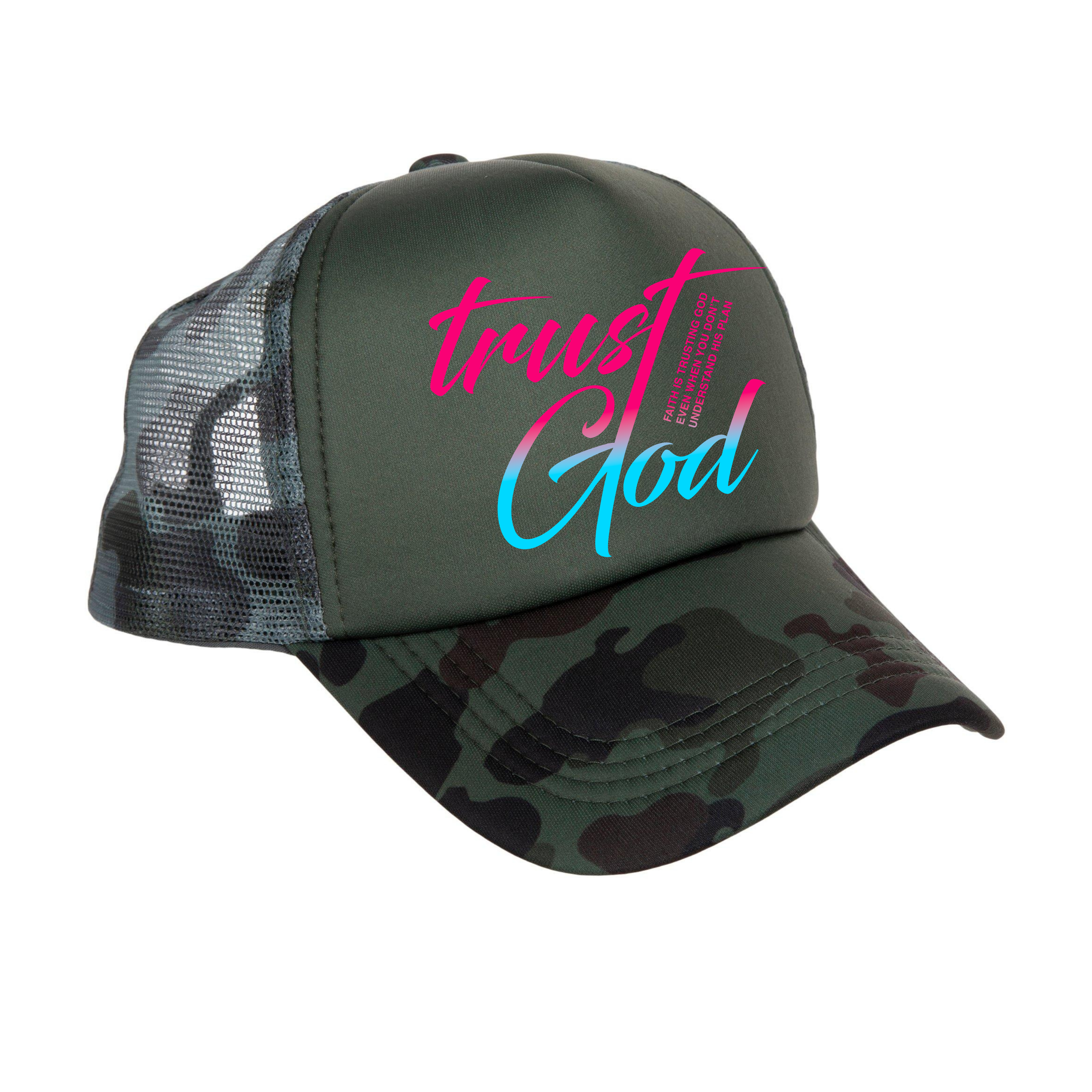 "Trust God" Snapback Trucker Hat