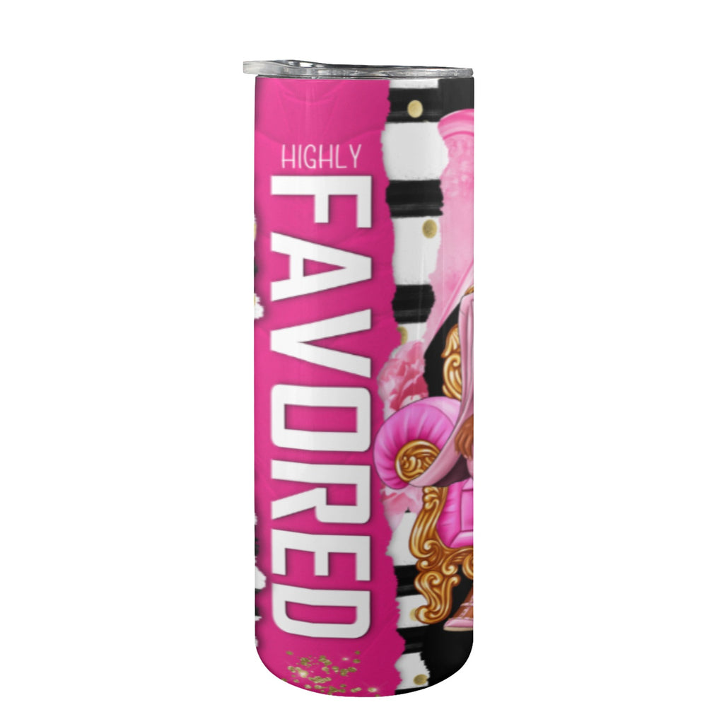 "Highly Favored" 20oz Skinny Tumbler